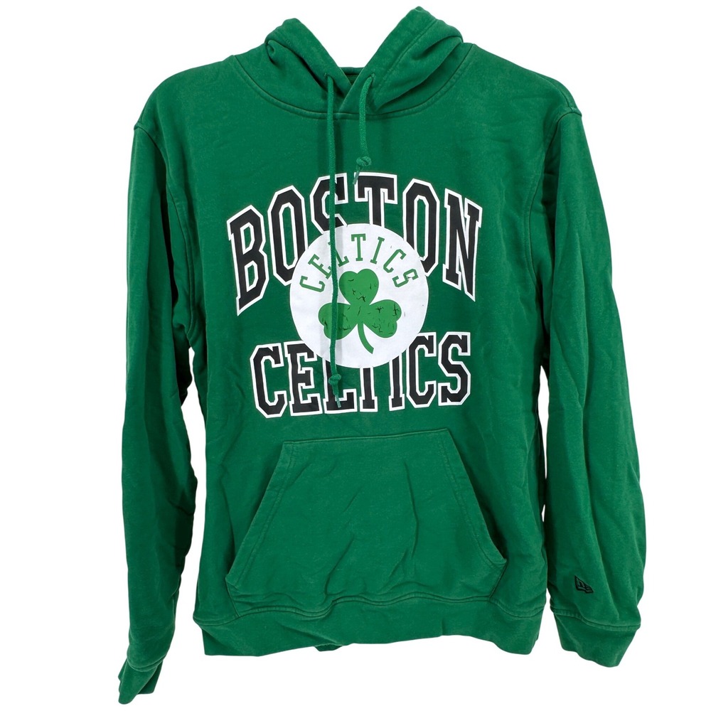 Boston Celtics Hoodie Large Mens New‎ Era NBA Green  Pullover Sweatshirt Mens